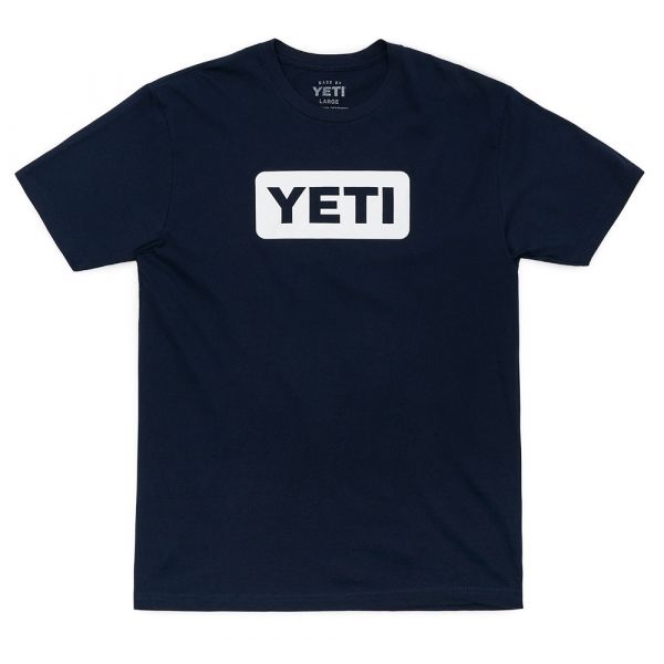 YETI Logo Badge T-Shirt - Navy - 2XL