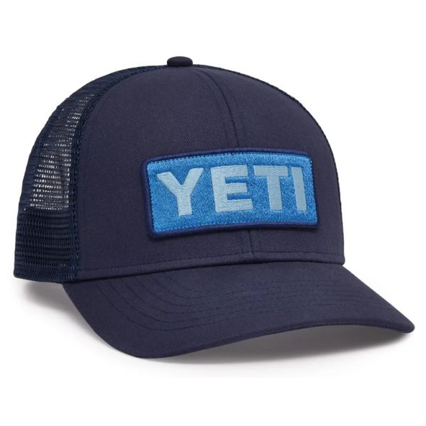 YETI Mid Profile Badge Trucker Hat - Navy/Blue