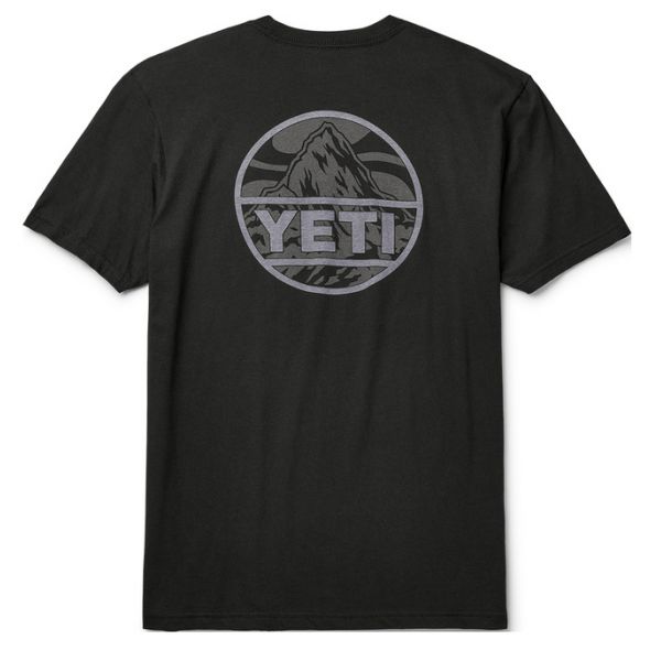 YETI Mountain Badge Short Sleeve T-Shirt - Black - 3X-Large