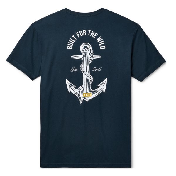 YETI Open Seas Short Sleeve T-Shirt - Navy - Medium