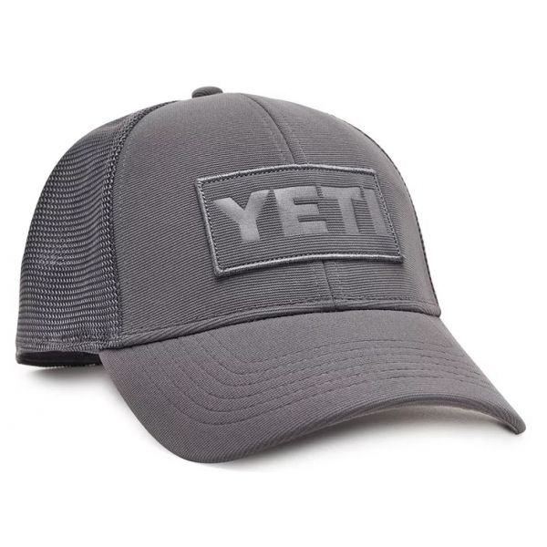 YETI Grey on Grey Patch Trucker Hat