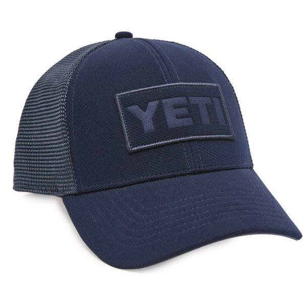 YETI Navy on Navy Patch Trucker Hat