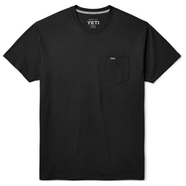 YETI Premium Pocket Short Sleeve T-Shirt - Black - 3X-Large