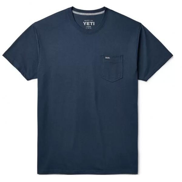 YETI Premium Pocket Short Sleeve T-Shirt - Navy - 2X-Large