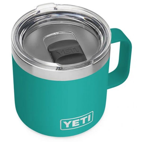 YETI Rambler 14oz Mug with Magslider Lid - Aquifer Blue