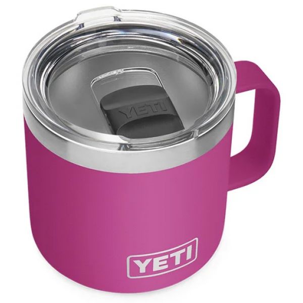 YETI Rambler 14oz Mug with Magslider Lid - Prickly Pear Pink