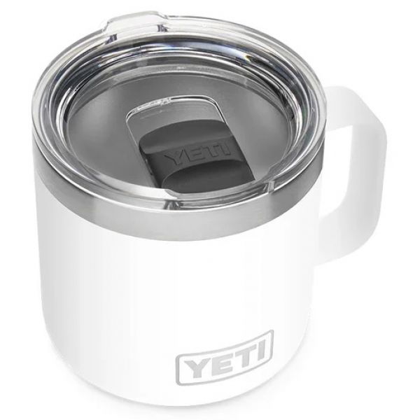 YETI Rambler 14oz Mug with Magslider Lid - White