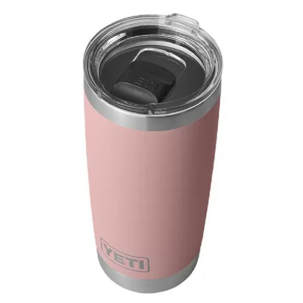 YETI Rambler Tumbler 20oz with Magslider Lid - Sandstone Pink