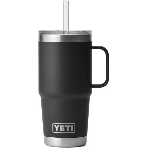 YETI Rambler 25oz Mug with Straw Lid - Black