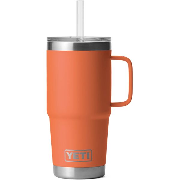 YETI Rambler 25oz Mug with Straw Lid - High Desert Clay