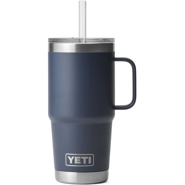 YETI Rambler 25oz Mug with Straw Lid - Navy