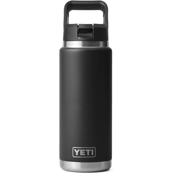 YETI Rambler 26oz Bottle with Straw Cap - Black