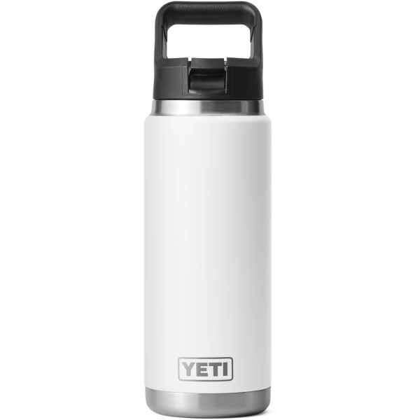 YETI Rambler 26oz Bottle with Straw Cap - White