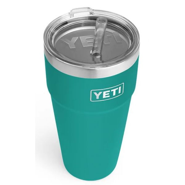 YETI Rambler Cup - 26 oz. - Straw Lid - Aquifer Blue