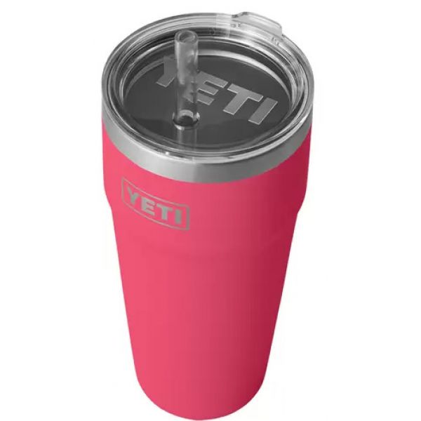 YETI Rambler Cup - 26 oz. - Straw Lid - Bimini Pink