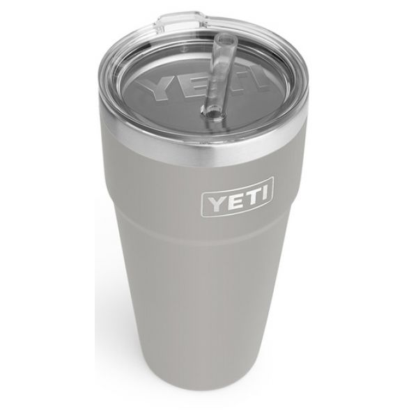 YETI Rambler Cup - 26 oz. - Straw Lid - Granite Gray