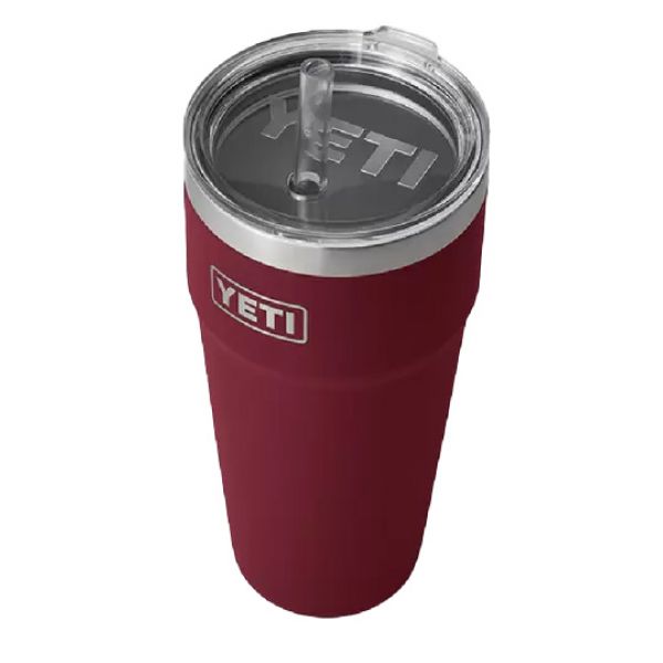 YETI Rambler Cup - 26 oz. - Straw Lid - Harvest Red