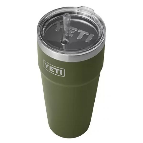 YETI Rambler Cup - 26 oz. - Straw Lid - Highlands Olive