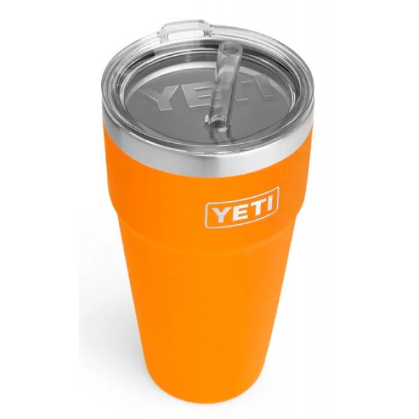 YETI Rambler Cup - 26 oz. - Straw Lid - King Crab Orange