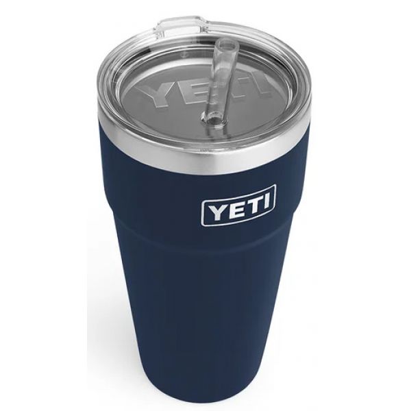 YETI Rambler Cup - 26 oz. - Straw Lid - Navy