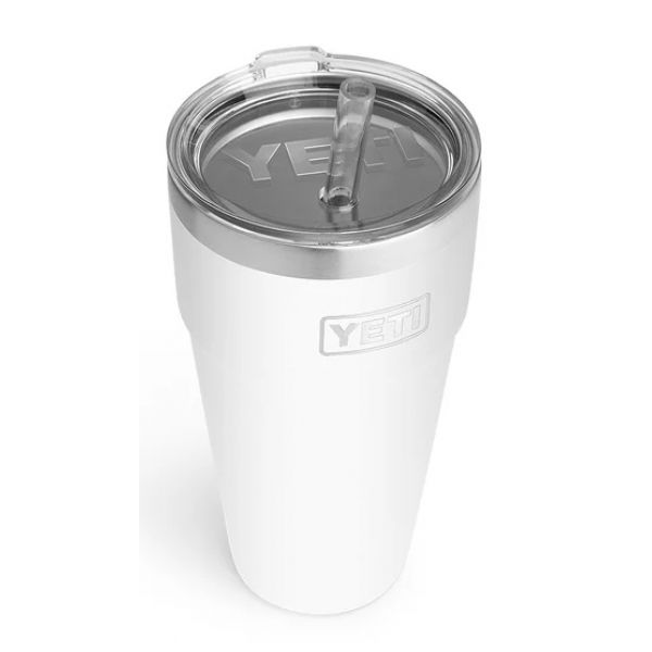 YETI Rambler Cup - 26 oz. - Straw Lid - White