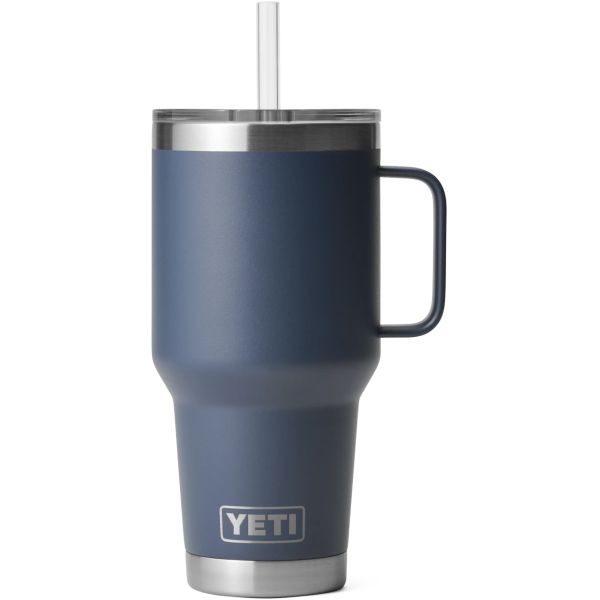 YETI Rambler 35oz Mug with Straw Lid - Navy