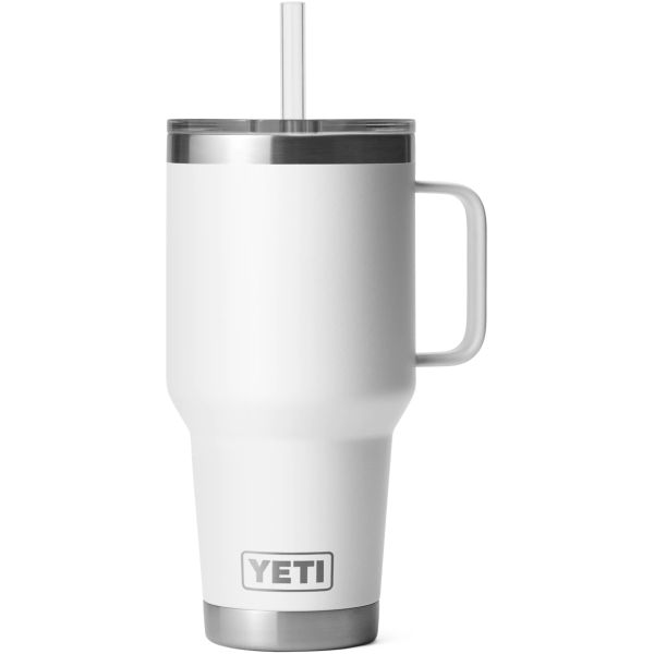 YETI Rambler 35oz Mug with Straw Lid - White