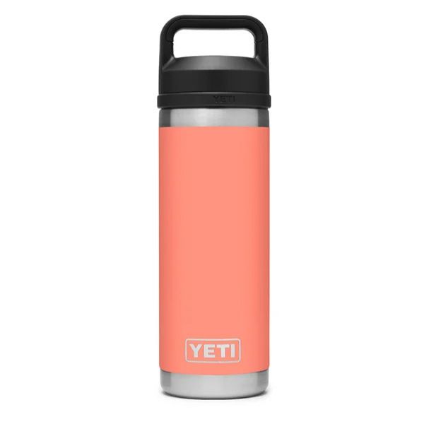 YETI Rambler Bottle - 18 oz. - Chug Cap - Coral