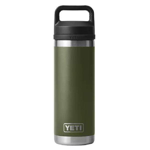 YETI Rambler Bottle - 18 oz. - Chug Cap - Highlands Olive