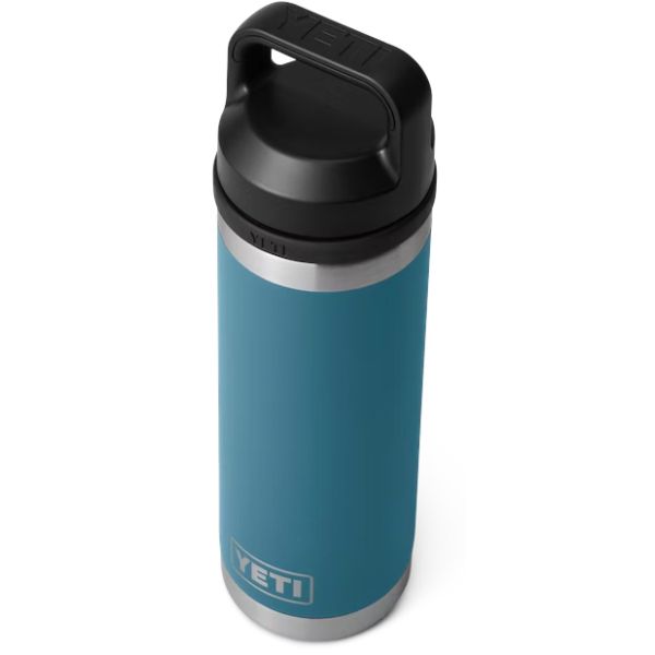 YETI Rambler Bottle - 18 oz. - Chug Cap - Nordic Blue