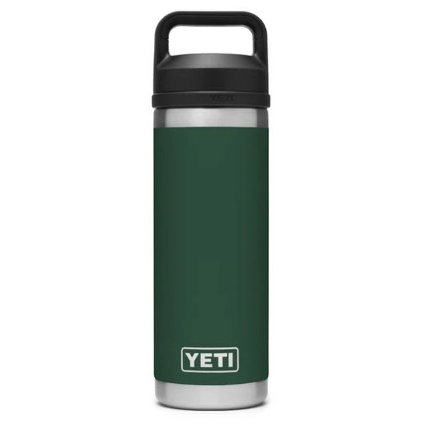 YETI Rambler Bottle - 18 oz. - Chug Cap - Northwoods Green