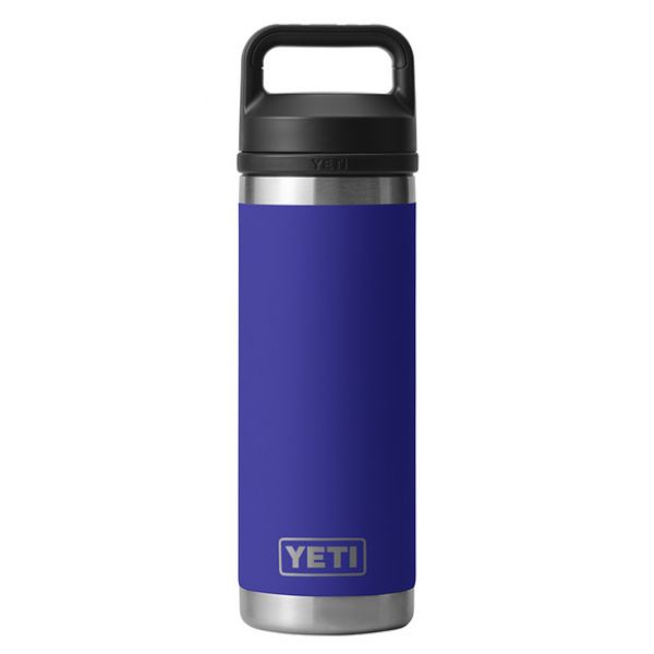 YETI Rambler Bottle - 18 oz. - Chug Cap - Offshore Blue