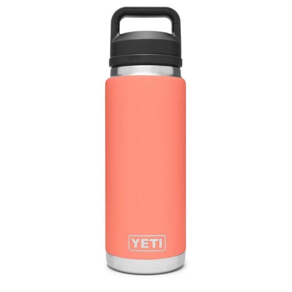 YETI Rambler Bottle - 26 oz. - Chug Cap - Coral