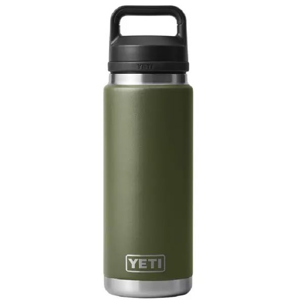 YETI Rambler Bottle - 26 oz. - Chug Cap - Highlands Olive