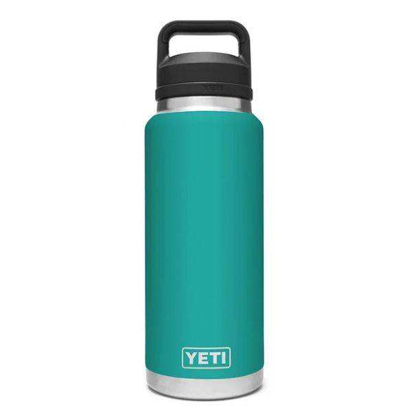 YETI Rambler Bottle - 36 oz. - Chug Cap - Aquifer Blue