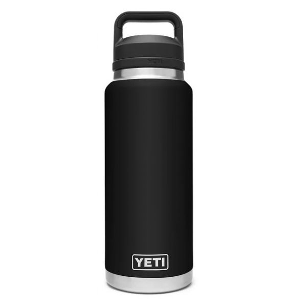 YETI Rambler Bottle - 36 oz. - Chug Cap - Black