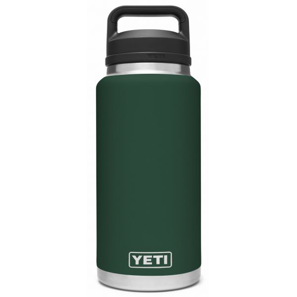 YETI Rambler Bottle - 36 oz. - Chug Cap - Northwoods Green