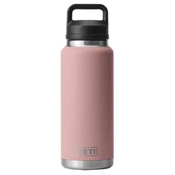 YETI Rambler Bottle - 36 oz. - Chug Cap - Sandstone Pink