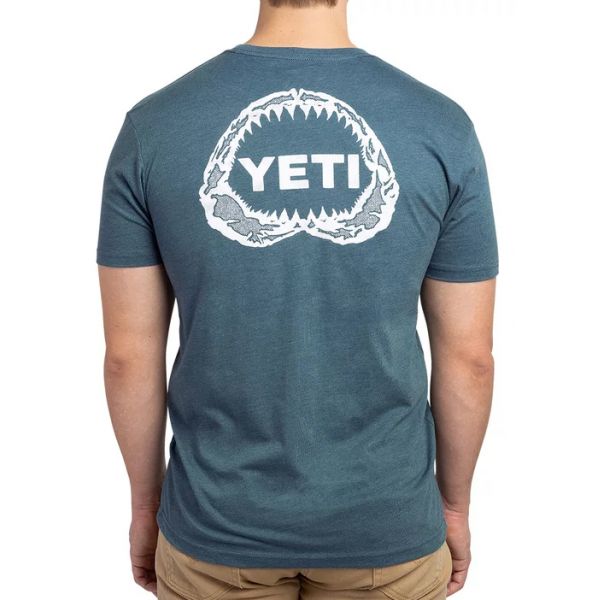 YETI Sharks Up Short Sleeve T-Shirt - Indigo - Small