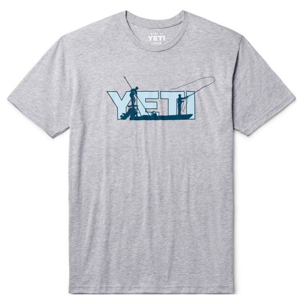 YETI Skiff Short Sleeve T-Shirt - Heather Gray - 2X-Large