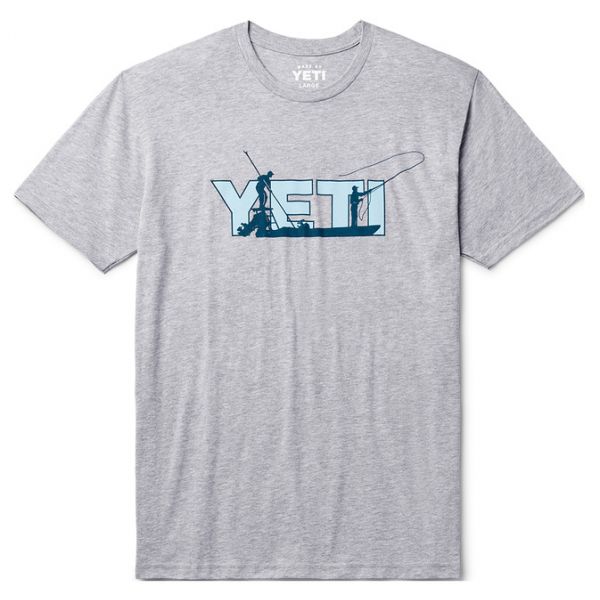 YETI Skiff Short Sleeve T-Shirt - Heather Gray