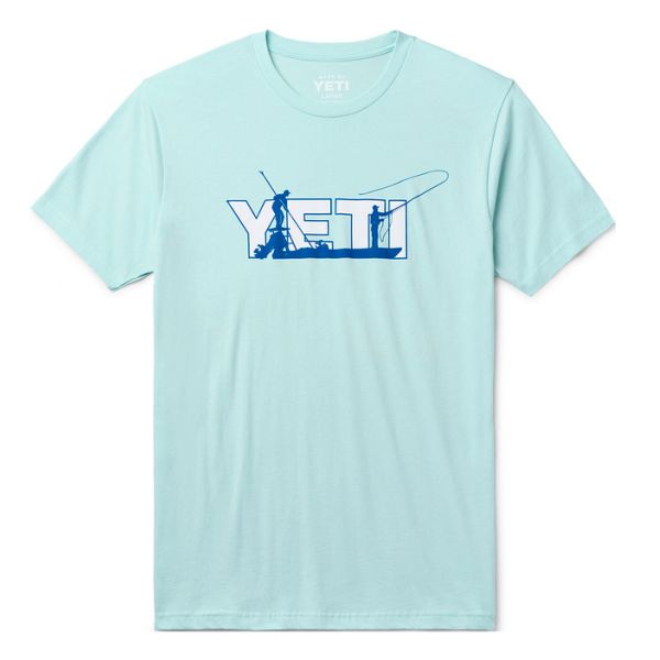 YETI Skiff Short Sleeve T-Shirt - Light Blue