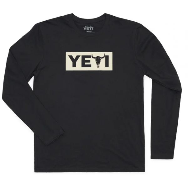 YETI Steer Long Sleeve T-Shirt - Black - Large