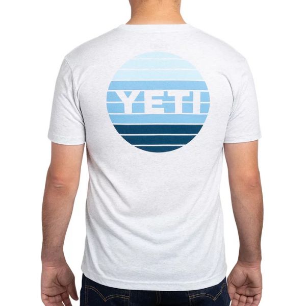 YETI Sunset Short Sleeve T-Shirt - Heathered White - 2XL