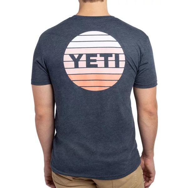 YETI Sunset Short Sleeve T-Shirt - Navy - Medium