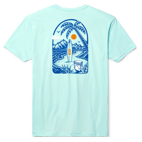 YETI Surf Trip Short Sleeve T-Shirt - Light Blue