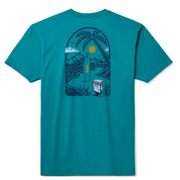 YETI Surf Trip Short Sleeve T-Shirt - Teal - 2X-Large