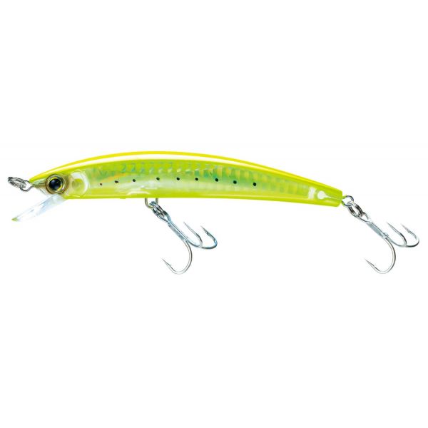 Yo-Zuri F1145 Crystal 3D Minnow GHCS Chartreuse Silver