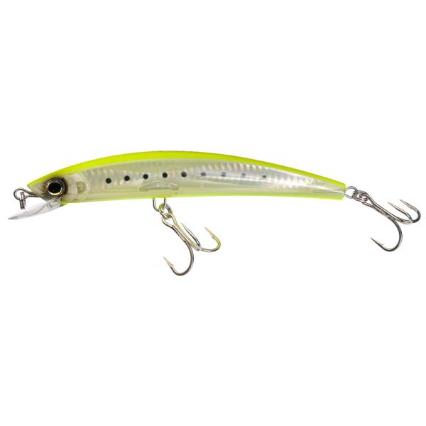 Yo-Zuri F1151 Crystal 3D Minnow Magnum Lure GHCS Chartreuse Silver