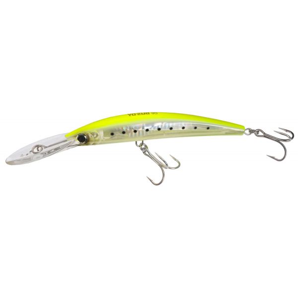 Yo-Zuri F1153 Crystal 3D Minnow Deep Diver Lure GHCS Chartreuse Silver